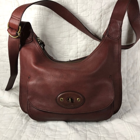 UGG Bags Ugg Australia Large Messenger Bag Brown Leather W Antique